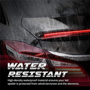 Eleron auto cu lampa stop frana suplimentara pentru autoturisme, 12V, 120cm, Carbon - Img 12