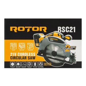 Fierastrau circular pe acumulator ROTOR RSC21, 21V/ 3Ah, 1000 W, 4300 rot/min, Brushless - Img 9