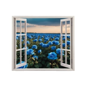 Folie imprimata color pentru decor perete locuinta, dimensiune 125 x 110cm, model: VIEW TO HAVEN 29 - Img 2