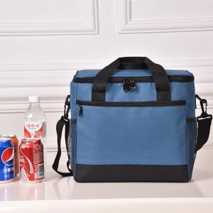 Geanta termoizolanta pentru picnic sau plaja, capacitate 16l, culoare Albastra - Img 7