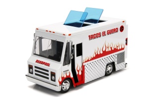 JADA MARVEL SET CAMIONUL DE MANCARE SCARA 1:24 SI FIGURINA METALICA DEADPOOL - Img 3