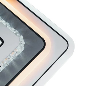 Lustra LED cu cristal ARABELA 35W, lumina Rece/Calda/Neutra, Alb - Img 2
