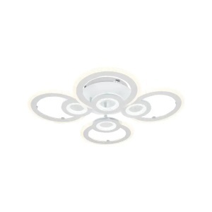 Lustra LED cu telecomanda KADE 72W, 4 Cercuri, lumina Rece/Calda/Neutra, Dimabila, Alb - Img 2