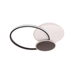 Lustra LED cu telecomanda KILLIAN 81W, 3 Cercuri, lumina Rece/Calda/Neutra, Dimabila, Negru Alb - Img 3