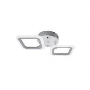 Lustra LED ERIKA 11W, 2 Patrate, lumina Neutra, Alb - Img 3