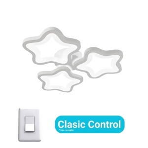 Lustra LED STELARIUM 22W, 3 Stelute, lumina Rece, Alb - Img 3