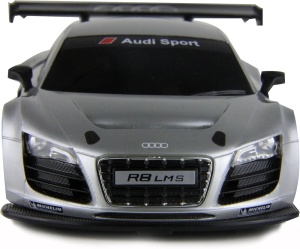 MASINA CU TELECOMANDA AUDI R8 ARGINTIU CU SCARA 1 LA 24 - Img 3