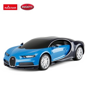 MASINA CU TELECOMANDA BUGATTI CHIRON ALBASTRU CU SCARA 1 LA 24 - Img 4