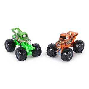 MONSTER JAM SET 2 MASINUTE METALICE BOG HOG SI KING SLING SCARA 1 LA 64 - Img 3