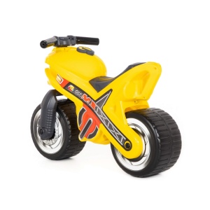 Motocicleta fara pedale, MX-ON, galbena, 70x30x49,3 cm, Polesie - Img 2