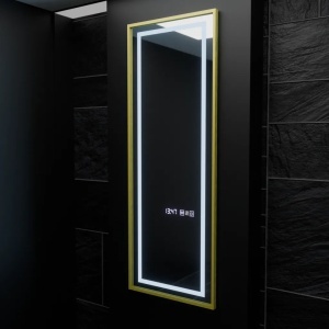 Oglinda LED Rectangulara, 45x140cm, Elena Senzor Radar Marcello, Sistem Dezaburire, Ceas & Termometru, Dimabila, Dressing Couture - Img 3