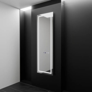 Oglinda LED Rectangulara, 45x140cm, Giulia Senzor Radar Marcello, Sistem Dezaburire, Ceas & Termometru, Dimabila, Dressing Couture - Img 1