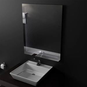 Oglinda LED Rectangulara, 60x80cm, Morrin Senzor MotionGlow Marcello, Efect 3D - Img 1