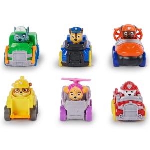 PATRULA CATELUSILOR PUP SQUAD RACERS PACHET CADOU 6 VEHICULE DE BAZA - Img 2