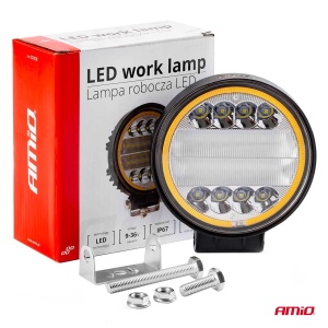 Proiector LED pentru Off-Road, ATV, SSV, cu functie de semnalizare, culoare 6500K, 3360 lm, tensiune 9 - 36V, diametru Ø110 mm - Img 8