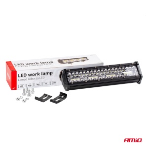 Proiector LED pentru Off-Road, ATV, SSV, culoare 6500K, 6400 lm, tensiune 9 - 36V, dimensiuni 300 x 74 mm - Img 10