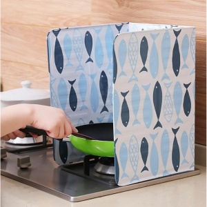 Protectie din aluminiu anti-stropire pentru gatitul pe aragaz, lavabila, model AVX-AG553F - Img 1