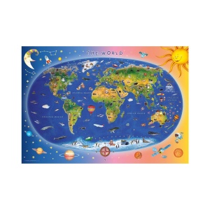 Puzzle 300 piese, Harta lumii - DINO TOYS - Img 2