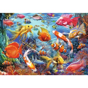 PUZZLE TREFL 1000 FORME ASCUNSE VIATA SUBACVATICA - Img 2
