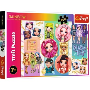 PUZZLE TREFL 200 RAINBOWHIGH PAPUSILE - Img 1