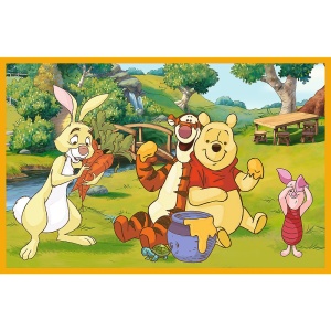 PUZZLE TREFL 2X24 DISNEY WINNIE THE POOH ZI DE JOACA CU WINNIE SI PRIETENII - Img 3