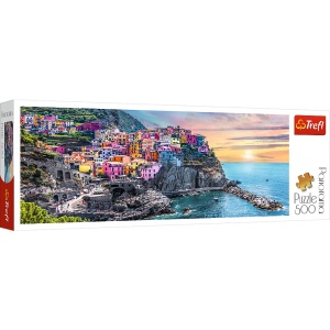 PUZZLE TREFL 500 PANORAMA ORASUL VERNAZZA - Img 1