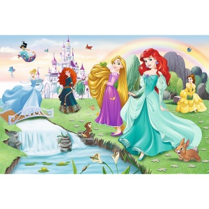 PUZZLE TREFL 60 DISNEY PRINCESS - INTALNESTE PRINTESA - Img 2