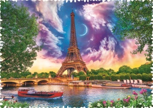 PUZZLE TREFL 600 CU PIESE CIUDATE - CER DE POVESTE LA PARIS - Img 2