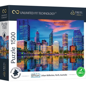 PUZZLE TREFL UFT 1500 REFLEXIA ORASULUI - Img 1