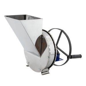 Razatoare fructe manuala, fulie atasare motor, Complet Inox Vinita, 200 kg/h - Img 1