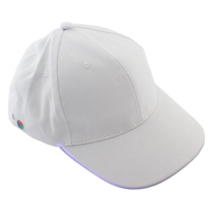 Sapca de tip baseball, cu cozoroc iluminat RGB, culoare Alba, marime universala, reglabila - Img 2