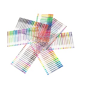 Set 140 piese, Pixuri cu gel multicolor cu sclipici (glitter) - Img 2