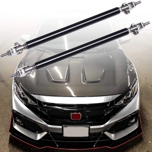 Set 2 Tije din Aluminiu reglabile pentru Consolidare Spoiler, lungime 15cm, IMITATIE CARBON - Img 2