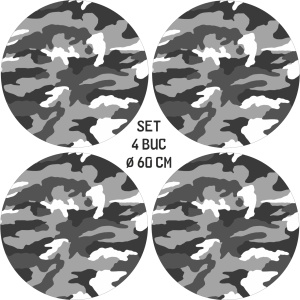 Set 4 Folii Imprimate Outdoor cu EcoSolvent, autoadezive, pentru decorarea jantelor auto, dimetru 60 cm, model FJT-24 - Img 4