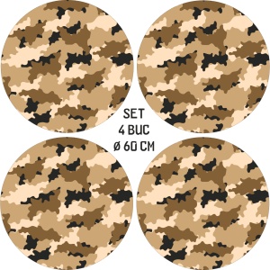 Set 4 Folii Imprimate Outdoor cu EcoSolvent, autoadezive, pentru decorarea jantelor auto, dimetru 60 cm, model FJT-28 - Img 4