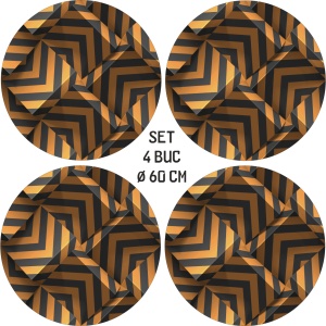 Set 4 Folii Imprimate Outdoor cu EcoSolvent, autoadezive, pentru decorarea jantelor auto, dimetru 60 cm, model FJT-30 - Img 4