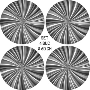 Set 4 Folii Imprimate Outdoor cu EcoSolvent, autoadezive, pentru decorarea jantelor auto, dimetru 60 cm, model FJT-38 - Img 4