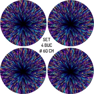 Set 4 Folii Imprimate Outdoor cu EcoSolvent, autoadezive, pentru decorarea jantelor auto, dimetru 60 cm, model FJT-42 - Img 4