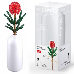Set de Constructie Flowers, 251 piese, Tibouchina Urvilleana - Sluban - Img 1