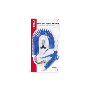 Set de suflat cu pistol, furtun spiralat, cuplaje, 10ATM - Img 2