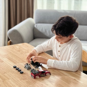 SILVERLIT EXOST BUILD 2 DRIVE MASINUTA RC ROSIE - Img 3