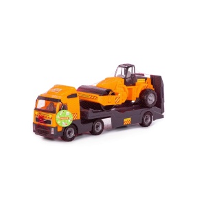 Trailer+cilindru asfalt - Volvo PowerTruck, 89x19x25 cm, Wader - Img 2