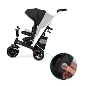 TRICICLETA KINDERKRAFT EASYTWIST, BLACK - Img 2