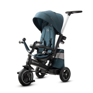 TRICICLETA KINDERKRAFT EASYTWIST, MIDNIGHT GREEN - Img 1