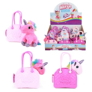Unicorn din plus, cu gentuta - Toi-Toys - Img 1