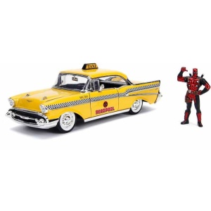 YELLOW TAXI CHEVY 1957 DEAD POOL SCARA 1 LA 24 - Img 2