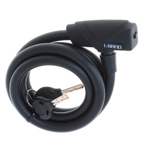 Antifurt bicicleta, Dispozitiv de blocare biciclete, spiralat, cu cheie, lungime 150cm, culoare Neagra - Img 5