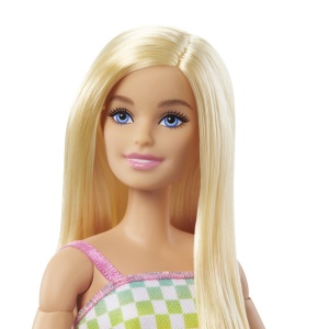 BARBIE PAPUSA BARBIE BLONDA IN SCAUN CU ROTILE - Img 4