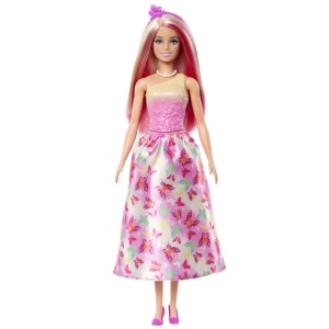 BARBIE PAPUSA BARBIE CU PARUL BLOND SI ROZ - Img 3