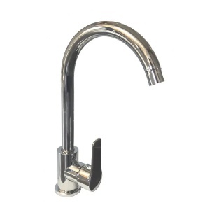 Baterie Bucatarie Inox, Crom, Pipa Rotativa, Inalta WH207 - Img 1
